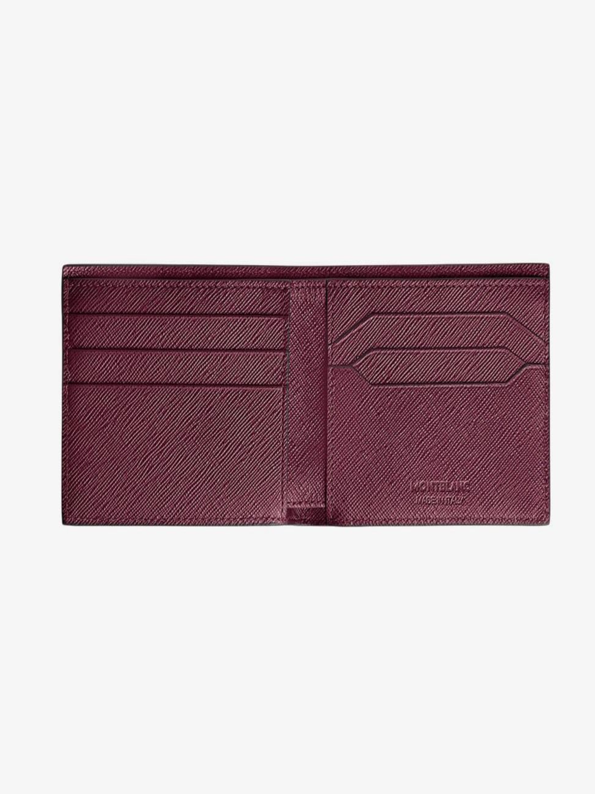 MONTBLANC CARTERA SARATORIAL 6CC  BURGUNDY
