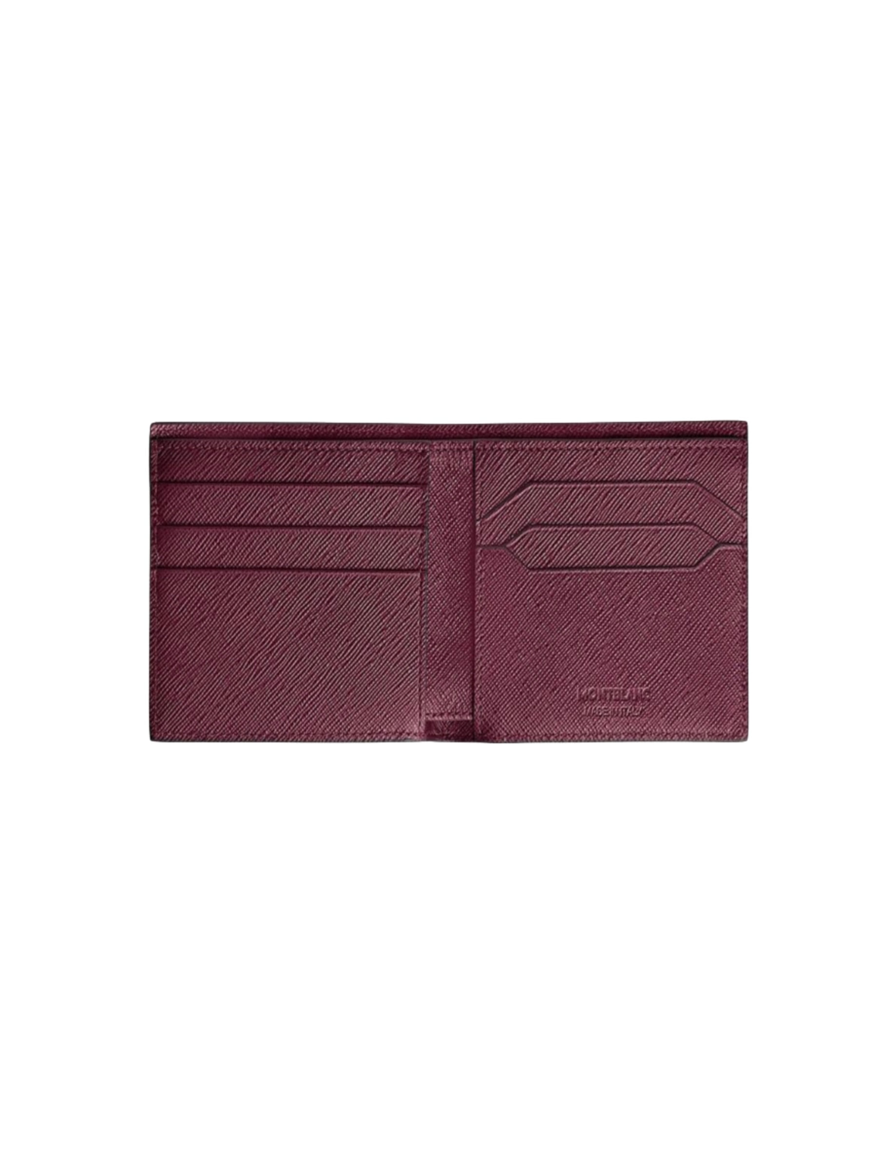 MONTBLANC CARTERA SARATORIAL 6CC  BURGUNDY