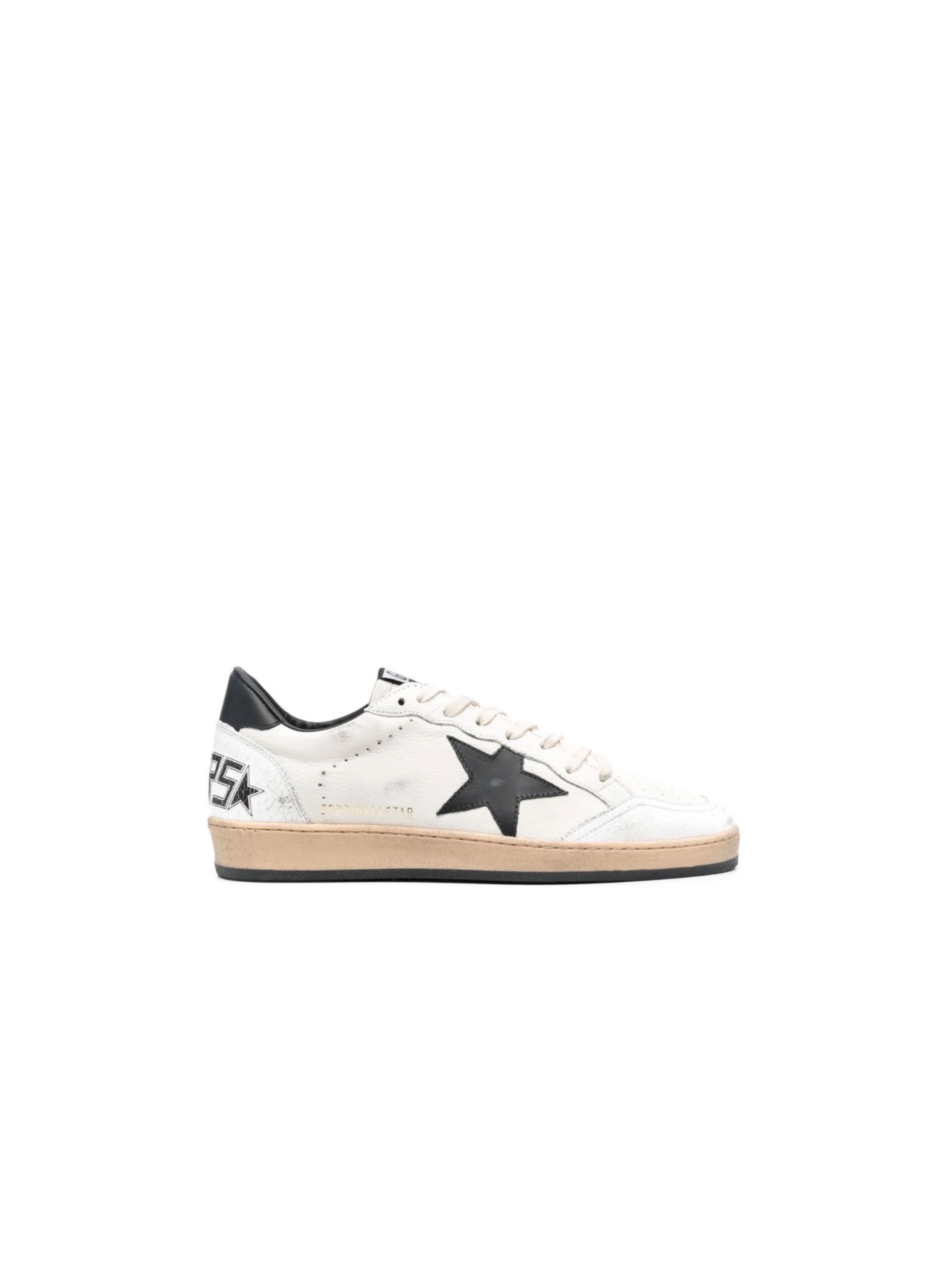GOLDEN GOOSE BALL STAR WHITE BLACK