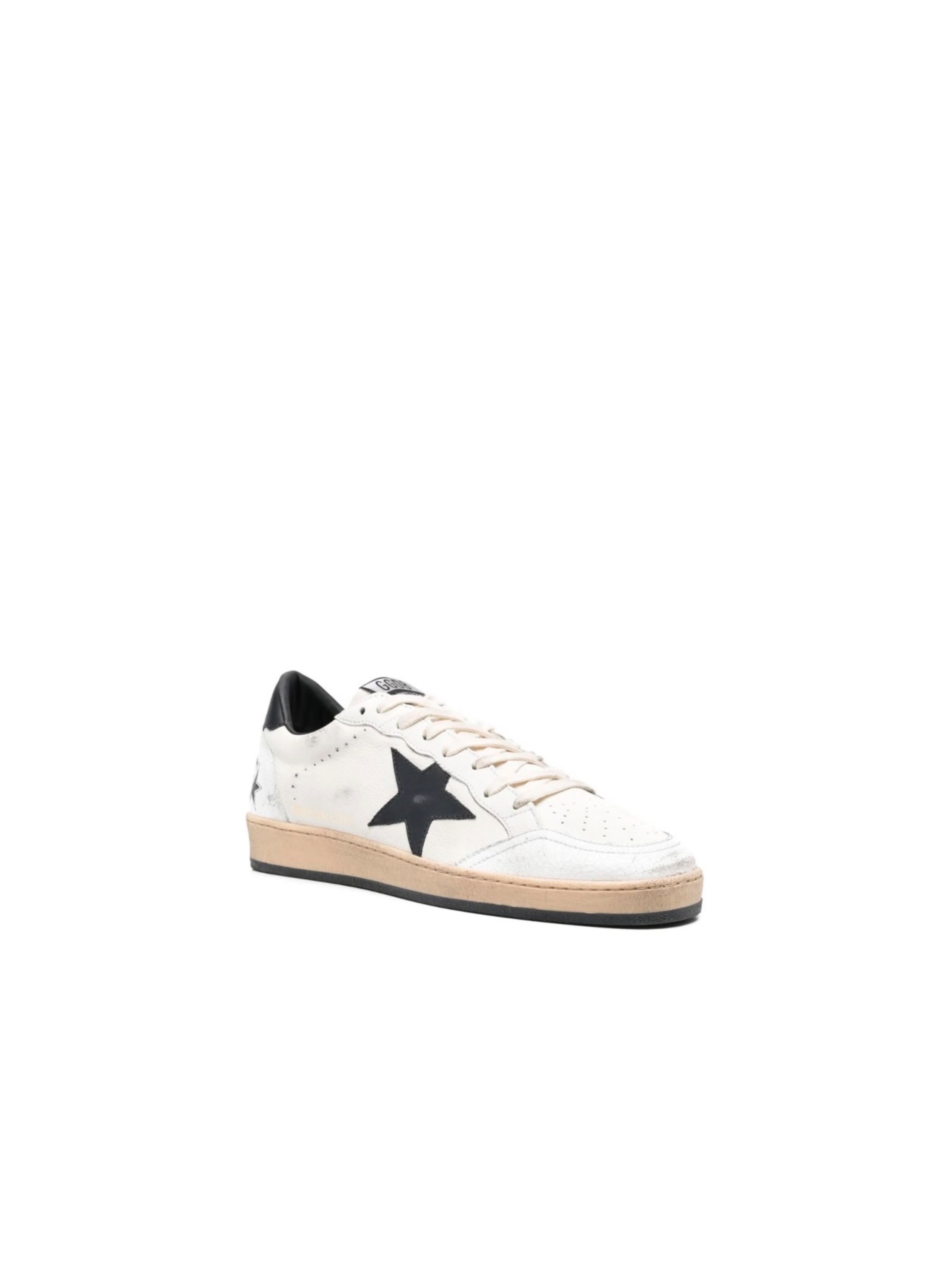 GOLDEN GOOSE BALL STAR WHITE BLACK